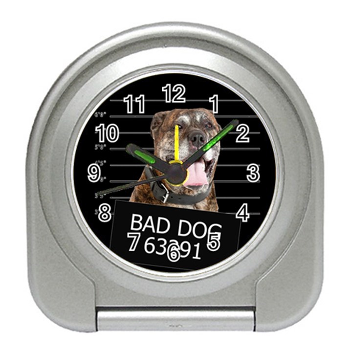 Bad dog Travel Alarm Clocks