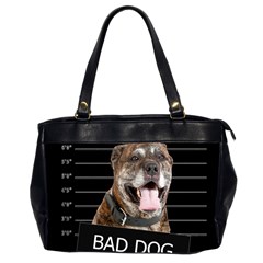 Bad Dog Office Handbags (2 Sides)  by Valentinaart