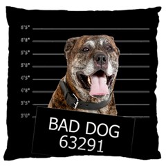 Bad Dog Standard Flano Cushion Case (one Side) by Valentinaart