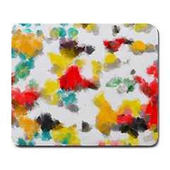 Colorful Paint Stokes           Large Mousepad by LalyLauraFLM