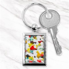 Colorful Paint Stokes           Key Chain (rectangle) by LalyLauraFLM