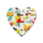 Colorful paint stokes           Magnet (Heart) Front