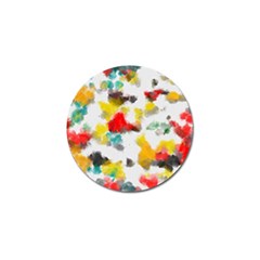 Colorful Paint Stokes           Golf Ball Marker (4 Pack) by LalyLauraFLM