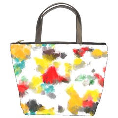 Colorful Paint Stokes      Bucket Bag by LalyLauraFLM