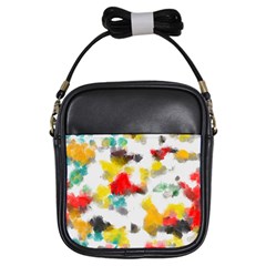 Colorful Paint Stokes           Girls Sling Bag by LalyLauraFLM