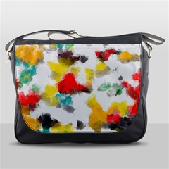 Colorful Paint Stokes           Messenger Bag by LalyLauraFLM