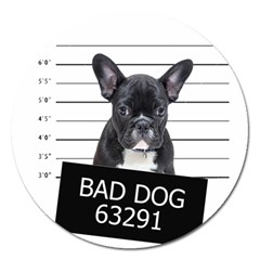 Bad Dog Magnet 5  (round) by Valentinaart