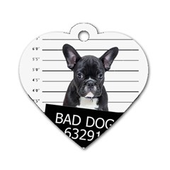 Bad dog Dog Tag Heart (Two Sides)