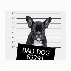 Bad Dog Small Glasses Cloth (2-side) by Valentinaart