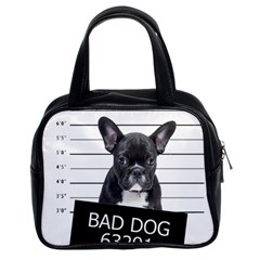 Bad Dog Classic Handbags (2 Sides) by Valentinaart