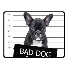 Bad dog Fleece Blanket (Small)