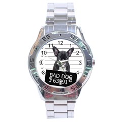 Bad Dog Stainless Steel Analogue Watch by Valentinaart