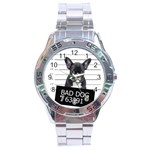 Bad dog Stainless Steel Analogue Watch Front