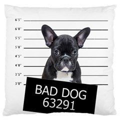 Bad Dog Standard Flano Cushion Case (two Sides) by Valentinaart