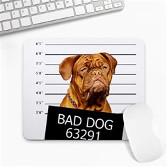 Bad Dog Large Mousepads by Valentinaart