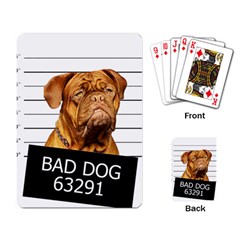 Bad Dog Playing Card by Valentinaart