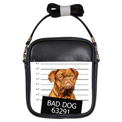 Bad Dog Girls Sling Bags by Valentinaart