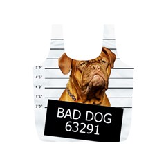 Bad Dog Full Print Recycle Bags (s)  by Valentinaart