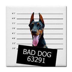 Bad dog Tile Coasters