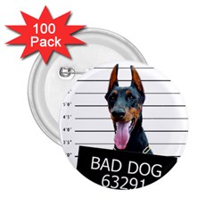 Bad dog 2.25  Buttons (100 pack) 