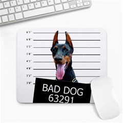 Bad Dog Large Mousepads by Valentinaart