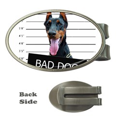 Bad Dog Money Clips (oval)  by Valentinaart