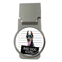 Bad Dog Money Clips (round)  by Valentinaart