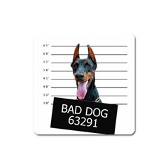 Bad Dog Square Magnet by Valentinaart