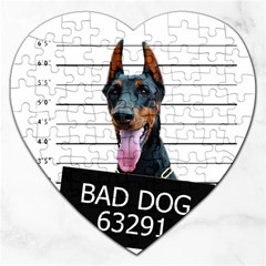 Bad dog Jigsaw Puzzle (Heart)