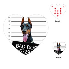 Bad dog Playing Cards (Heart) 