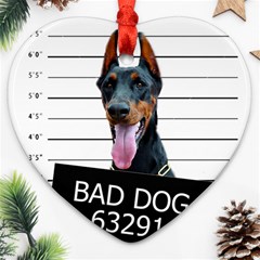 Bad dog Heart Ornament (Two Sides)