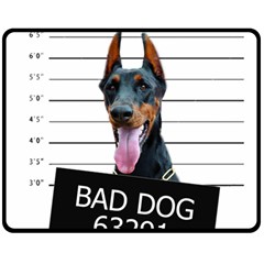 Bad dog Fleece Blanket (Medium) 