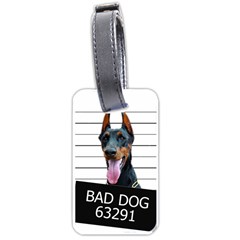 Bad Dog Luggage Tags (one Side)  by Valentinaart