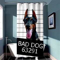 Bad dog Shower Curtain 36  x 72  (Stall) 