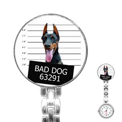 Bad Dog Stainless Steel Nurses Watch by Valentinaart