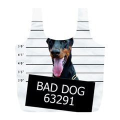 Bad Dog Full Print Recycle Bags (l)  by Valentinaart