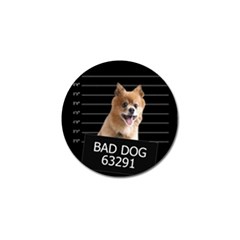 Bad Dog Golf Ball Marker by Valentinaart