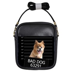 Bad Dog Girls Sling Bags by Valentinaart