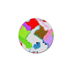 Painted Shapes            Golf Ball Marker by LalyLauraFLM