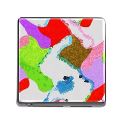 Painted Shapes            Memory Card Reader (square) by LalyLauraFLM