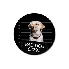 Bad Dog Magnet 3  (round) by Valentinaart