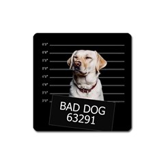 Bad Dog Square Magnet by Valentinaart