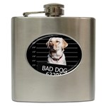 Bad dog Hip Flask (6 oz) Front