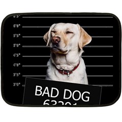 Bad Dog Double Sided Fleece Blanket (mini)  by Valentinaart