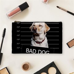 Bad Dog Cosmetic Bag (medium)  by Valentinaart