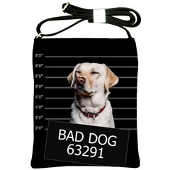 Bad Dog Shoulder Sling Bags by Valentinaart