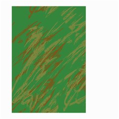 Brown Green Texture             Small Garden Flag by LalyLauraFLM