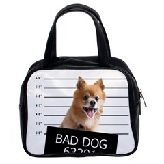 Bad Dog Classic Handbags (2 Sides) by Valentinaart