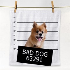 Bad Dog Face Towel by Valentinaart