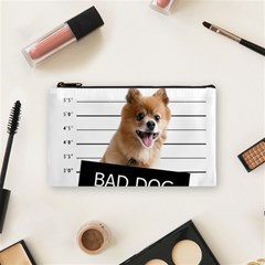 Bad Dog Cosmetic Bag (small)  by Valentinaart